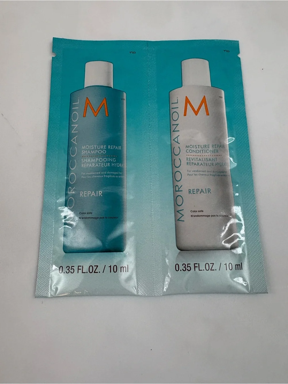 NEW SET Moroccan Oil Moisture Repair Conditioner Hydrating Shampoo Sample Pack